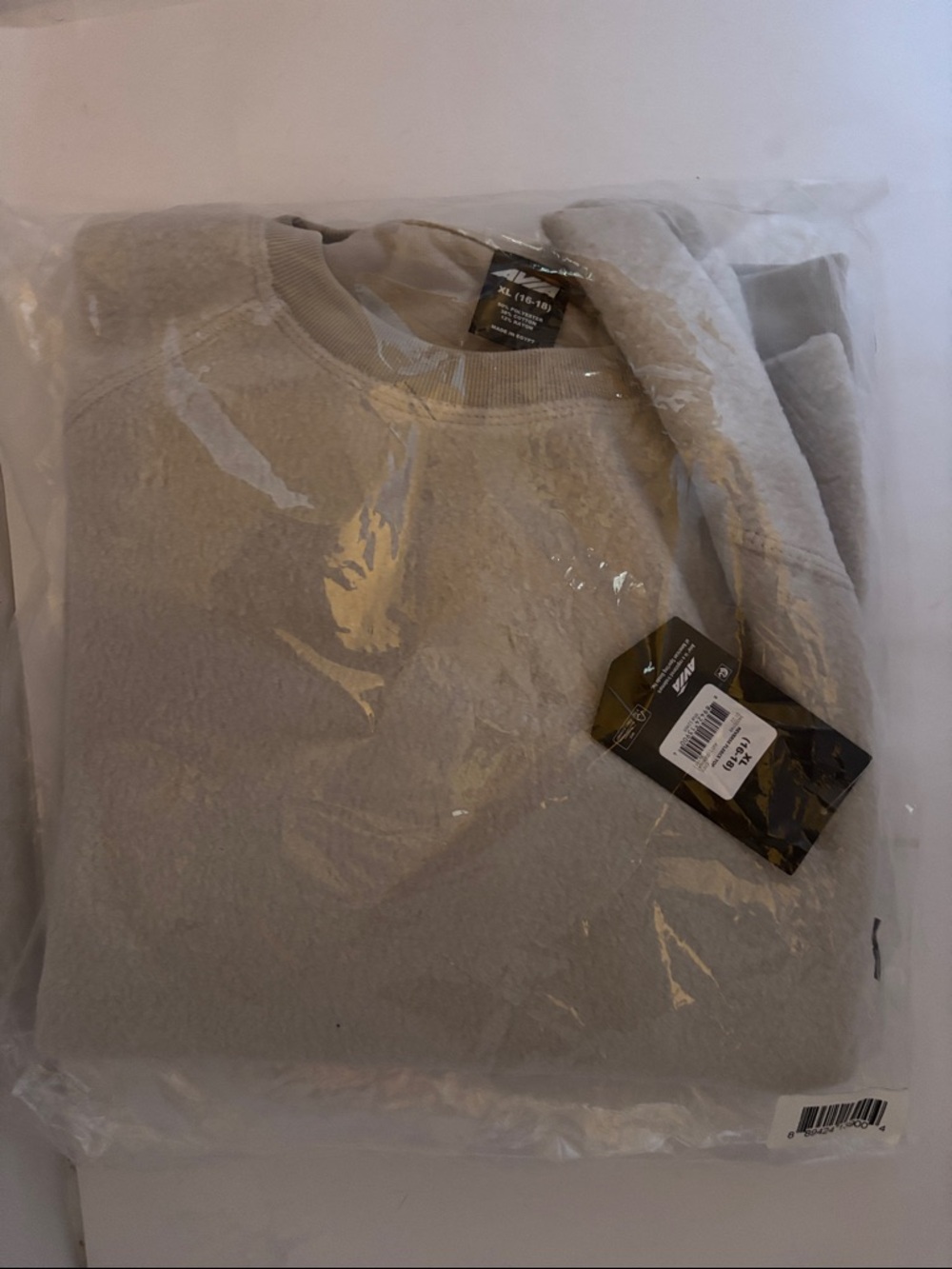 Ladies Avia Reverse Fleece Grey Crew Neck
